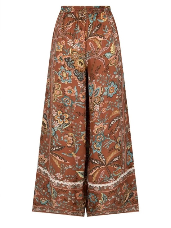 Spell Pants - Spell Mojave Lily Pant Wide Leg Floral Print Pants Size M